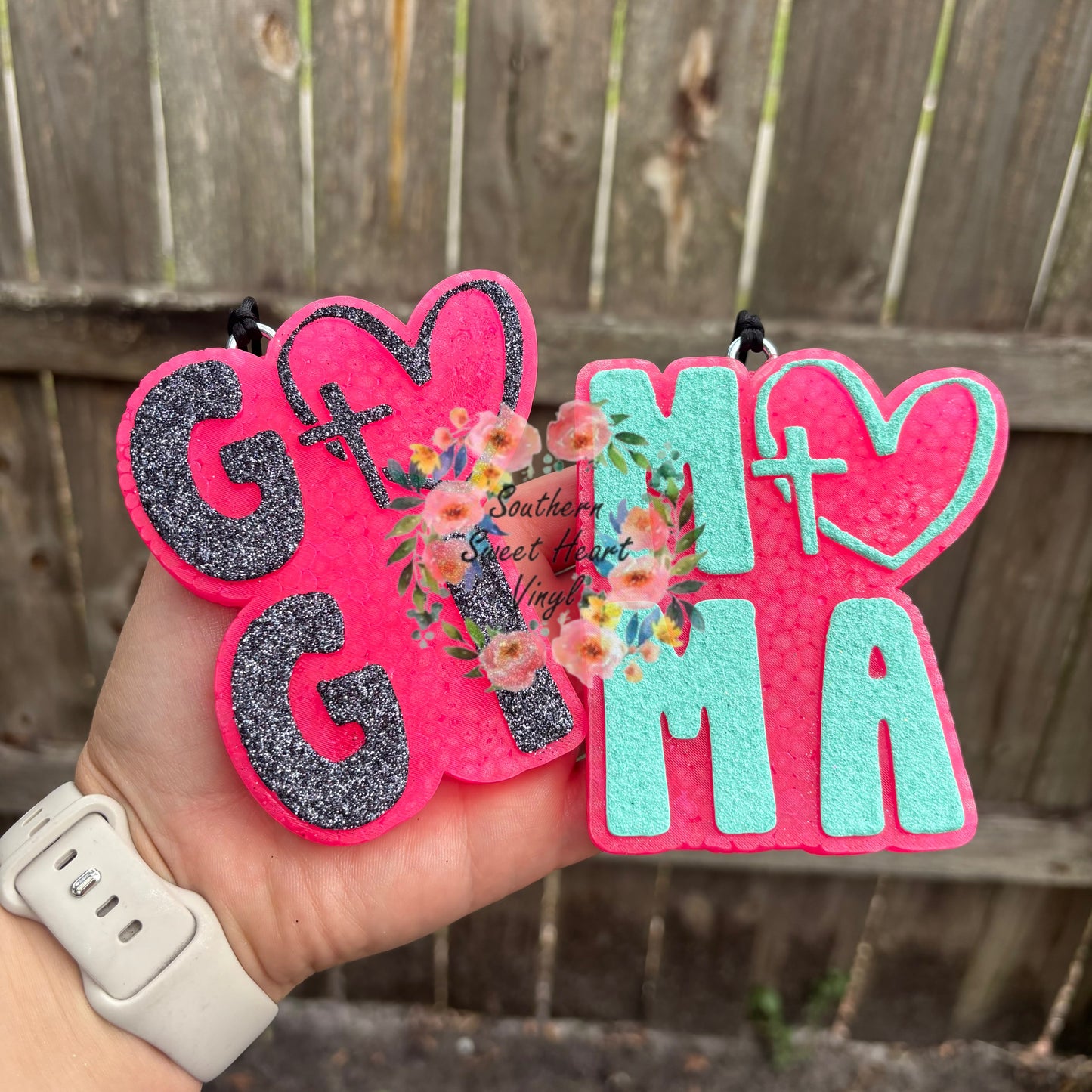 Gigi with heart car freshie mold