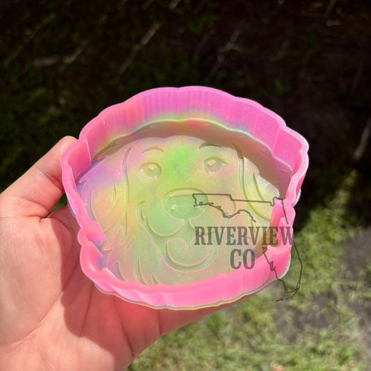 Golden retriever dog car freshie mold