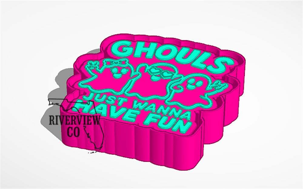 Ghouls just wanna have fun ghost car freshie mold
