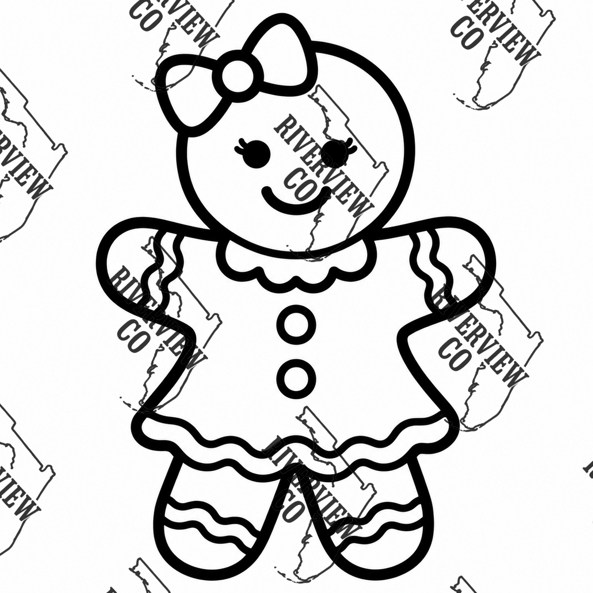 Gingerbread girl car freshie mold
