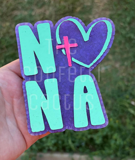 Nana with heart car freshie mold