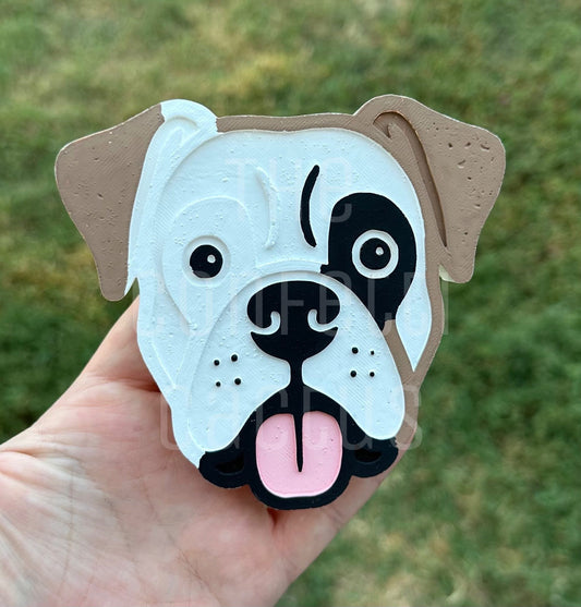 Boxer dog car freshie mold