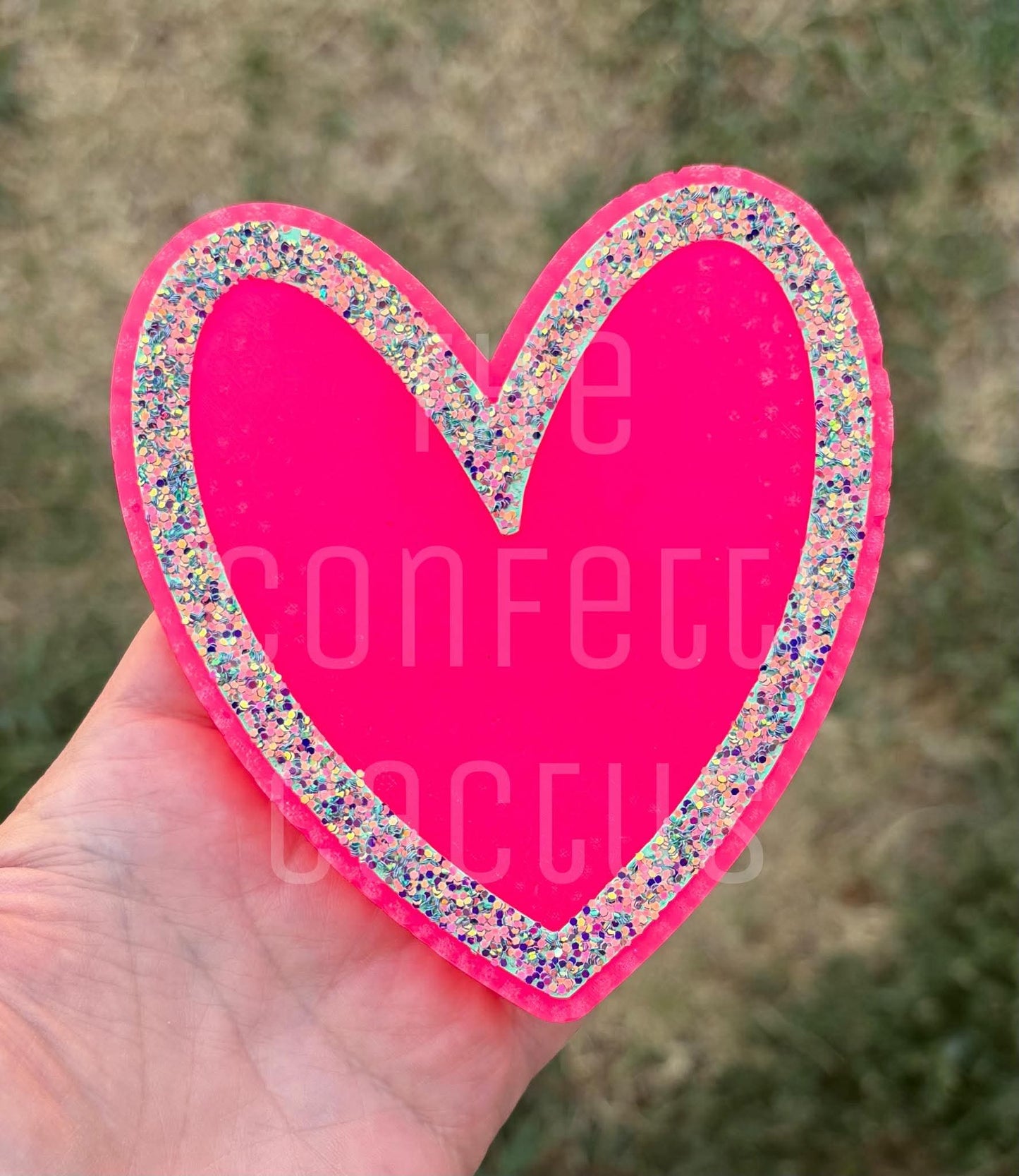 Heart outline full size car freshie mold