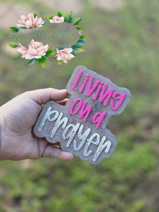 Living on a prayer car freshie mold