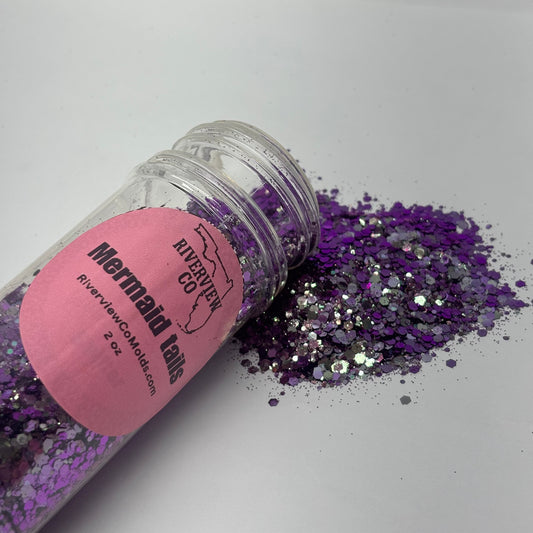 Mermaid tails chunky glitter