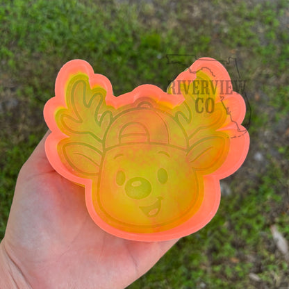 Christmas Boy deer car freshie mold