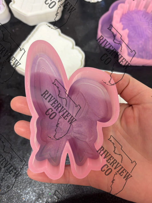 Easter bunny ears with bow car freshie mold