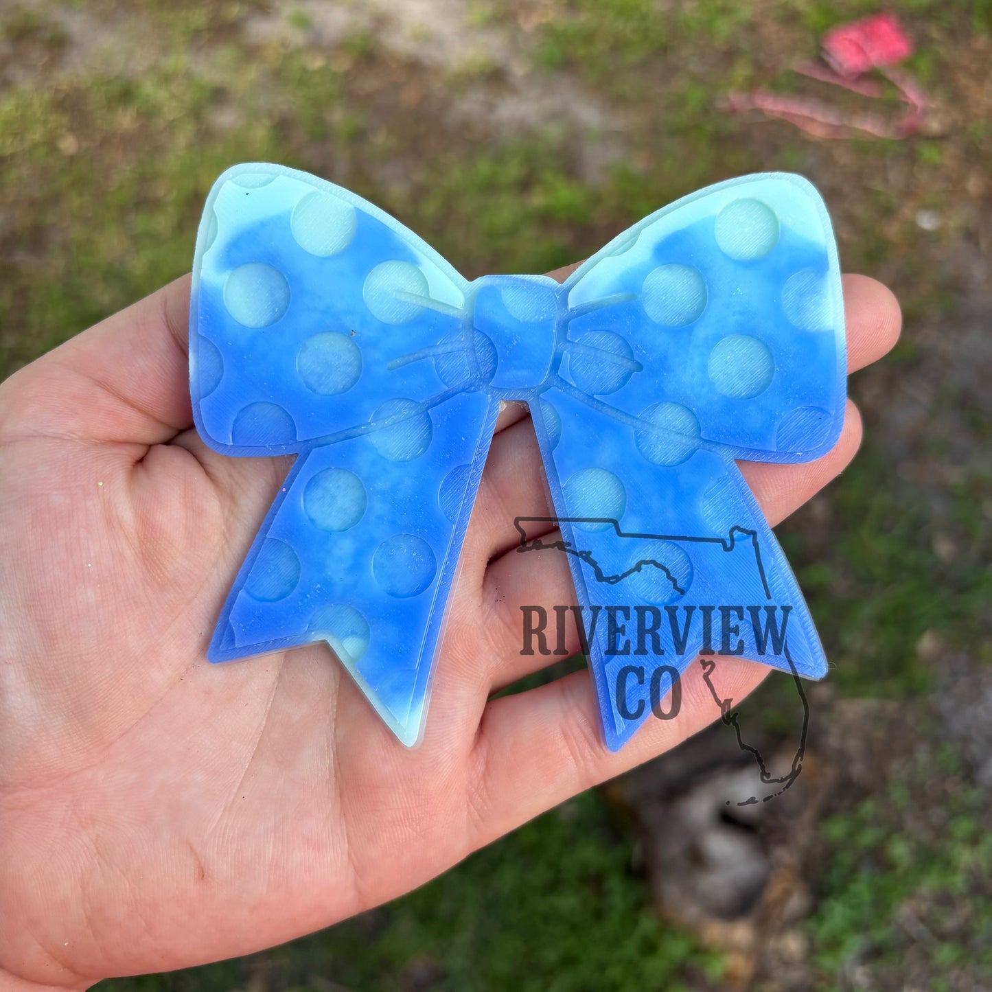 Polka dots bow freshie insert for freshies