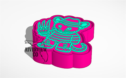 Freddy opossum car freshie mold Halloween