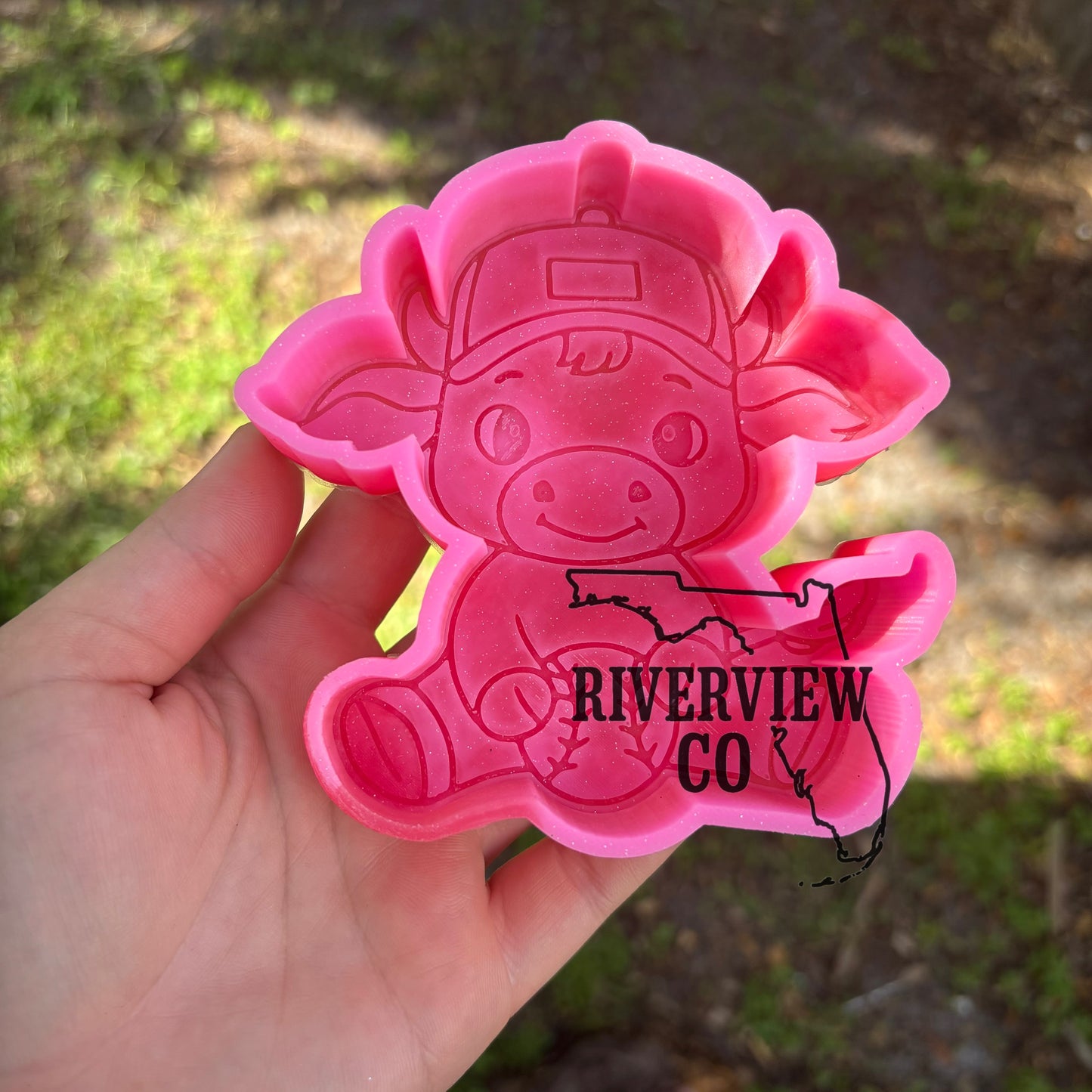 Baseball cow car freshie mold