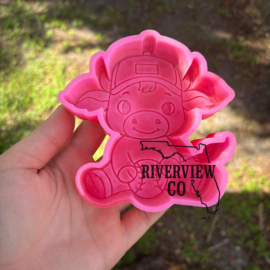 Baseball cow car freshie mold