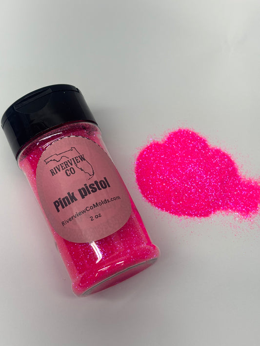 Pink pistol fine glitter