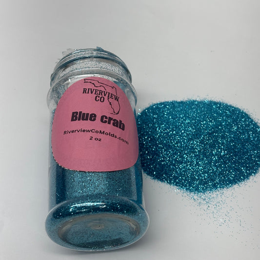 Blue crab fine glitter