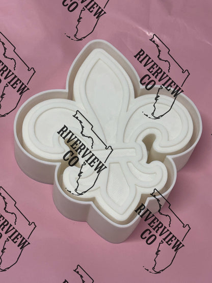 fleur de lis Mardi Gras car freshie mold