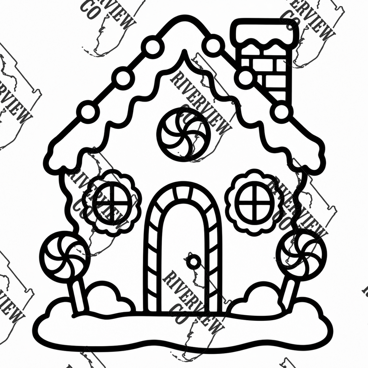 Gingerbread house car freshie mold