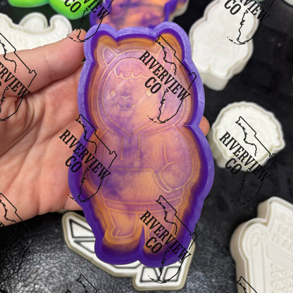 Llama in a jacket car freshie mold