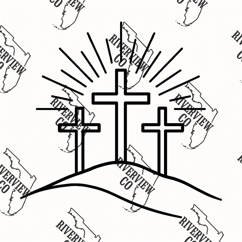 3 crosses car freshie mold for Easter