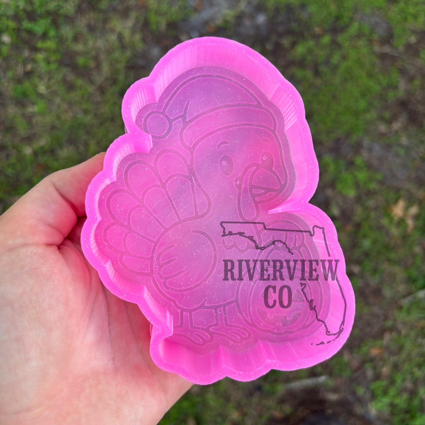 Happy hallowthanksmas turkey car freshie mold