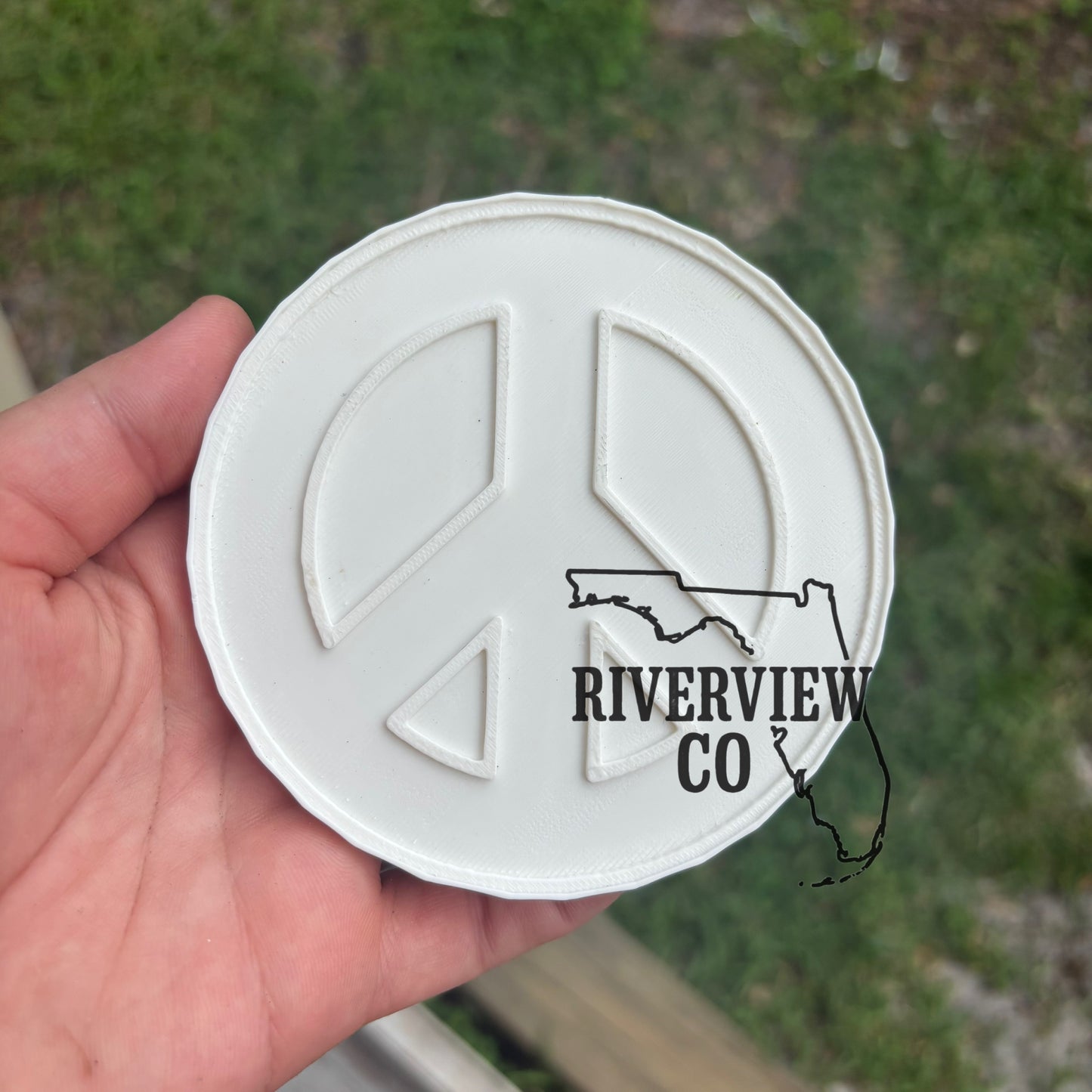 Peace symbol car freshie mold insert