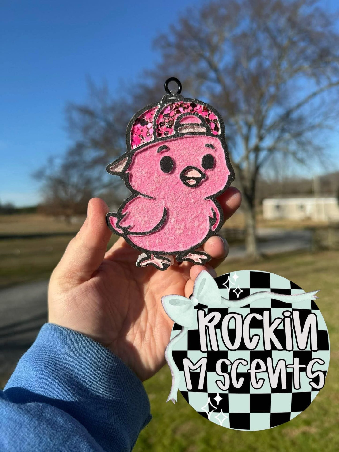 Chick with cap car freshie mold