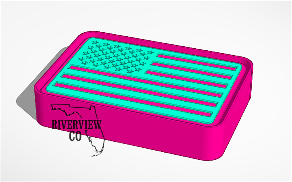 Flag car freshie mold
