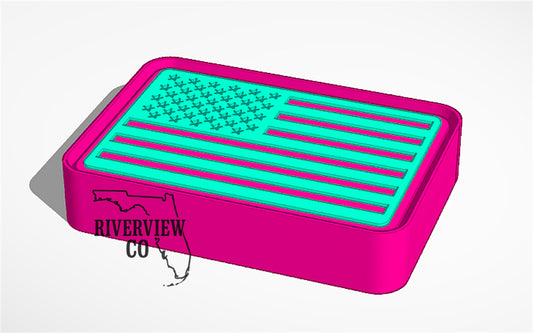 Flag car freshie mold