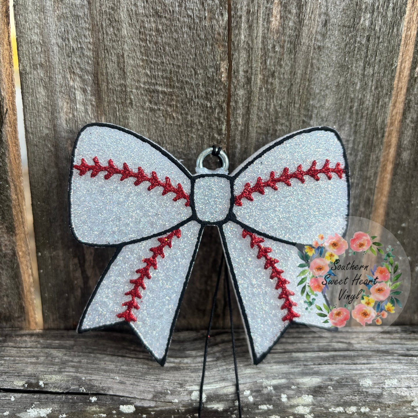Baseball bow car freshie mold