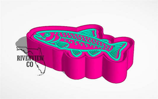 Trout car freshie mold