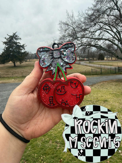 Branded cherries car freshie mold