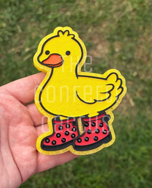 Duck with rain boots car freshie mold