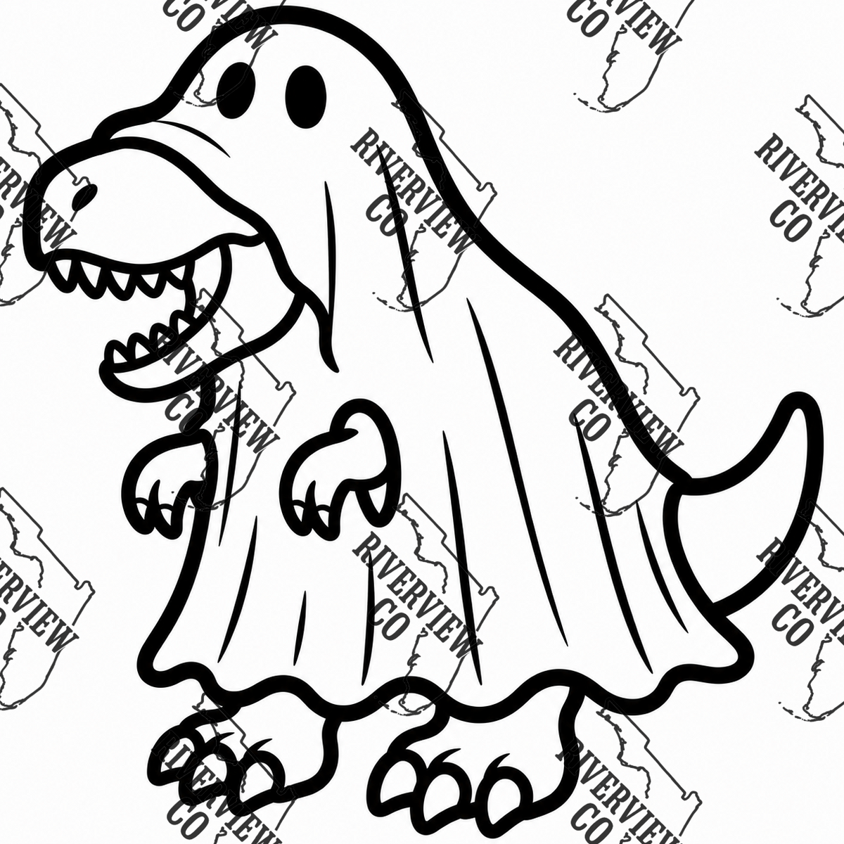 T. rex ghost car freshie mold