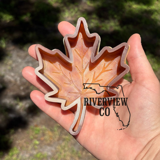 Leaf car freshie mold