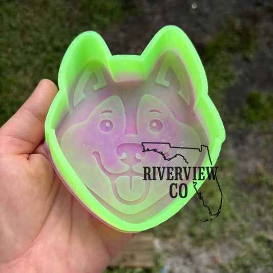 Husky dog car freshie mold