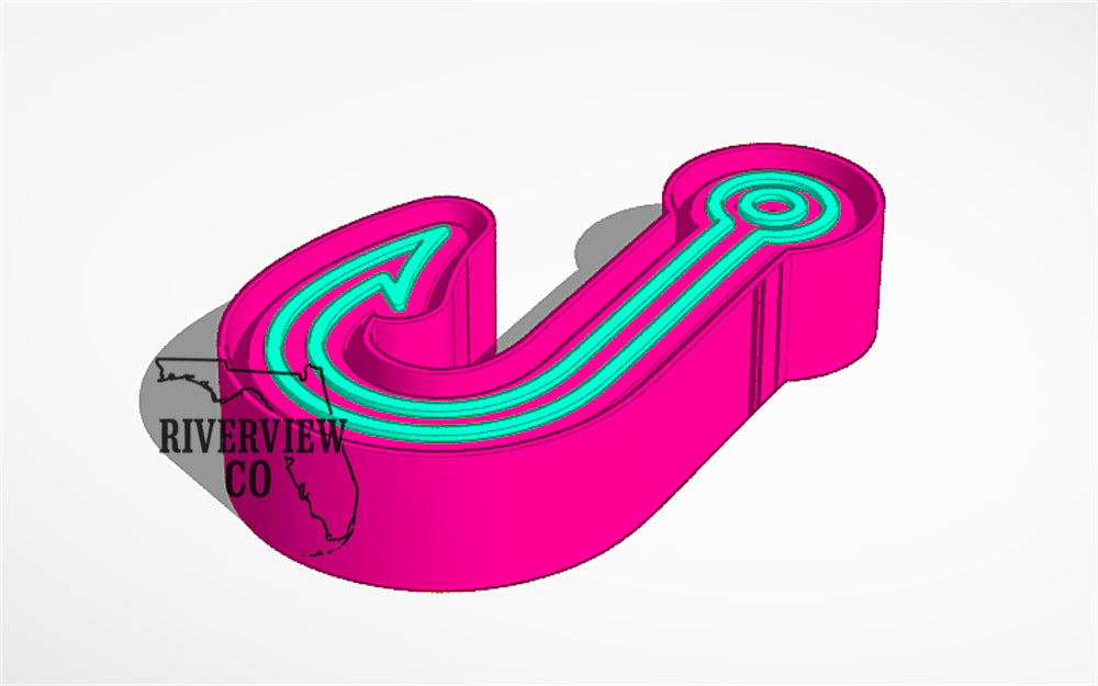 Hook car freshie mold