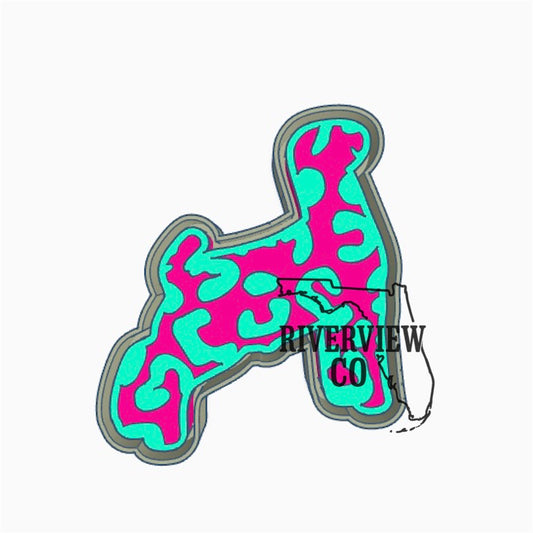 Cheetah show goat car freshie mold