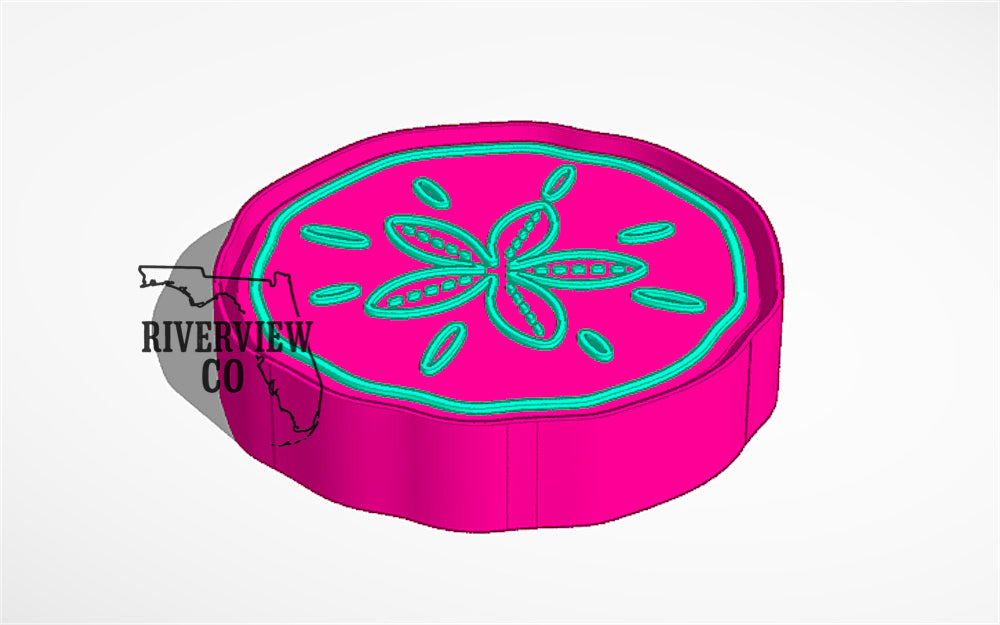 Sand dollar car freshie mold