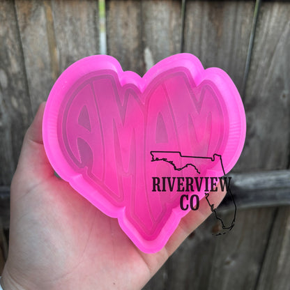 Mama heart car freshie mold