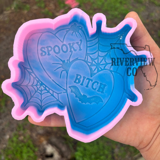 Spooky b Halloween car freshie mold