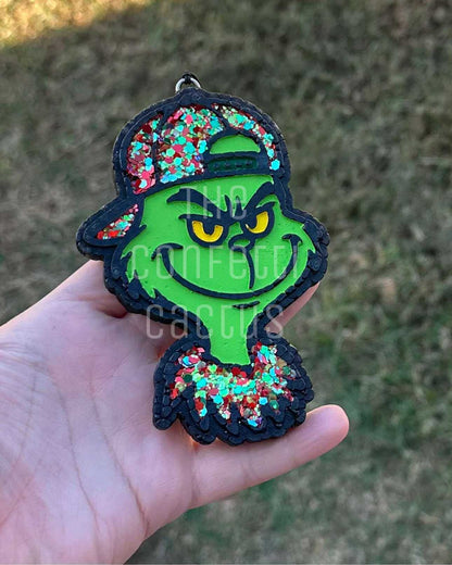 Green man Christmas car freshie mold