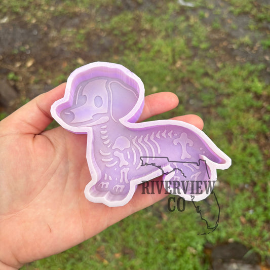 Skeleton dog car freshie mold