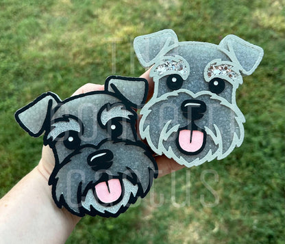 Schnauzer dog car freshie mold