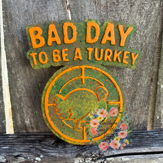 Bad day to be a turkey car freshie mold