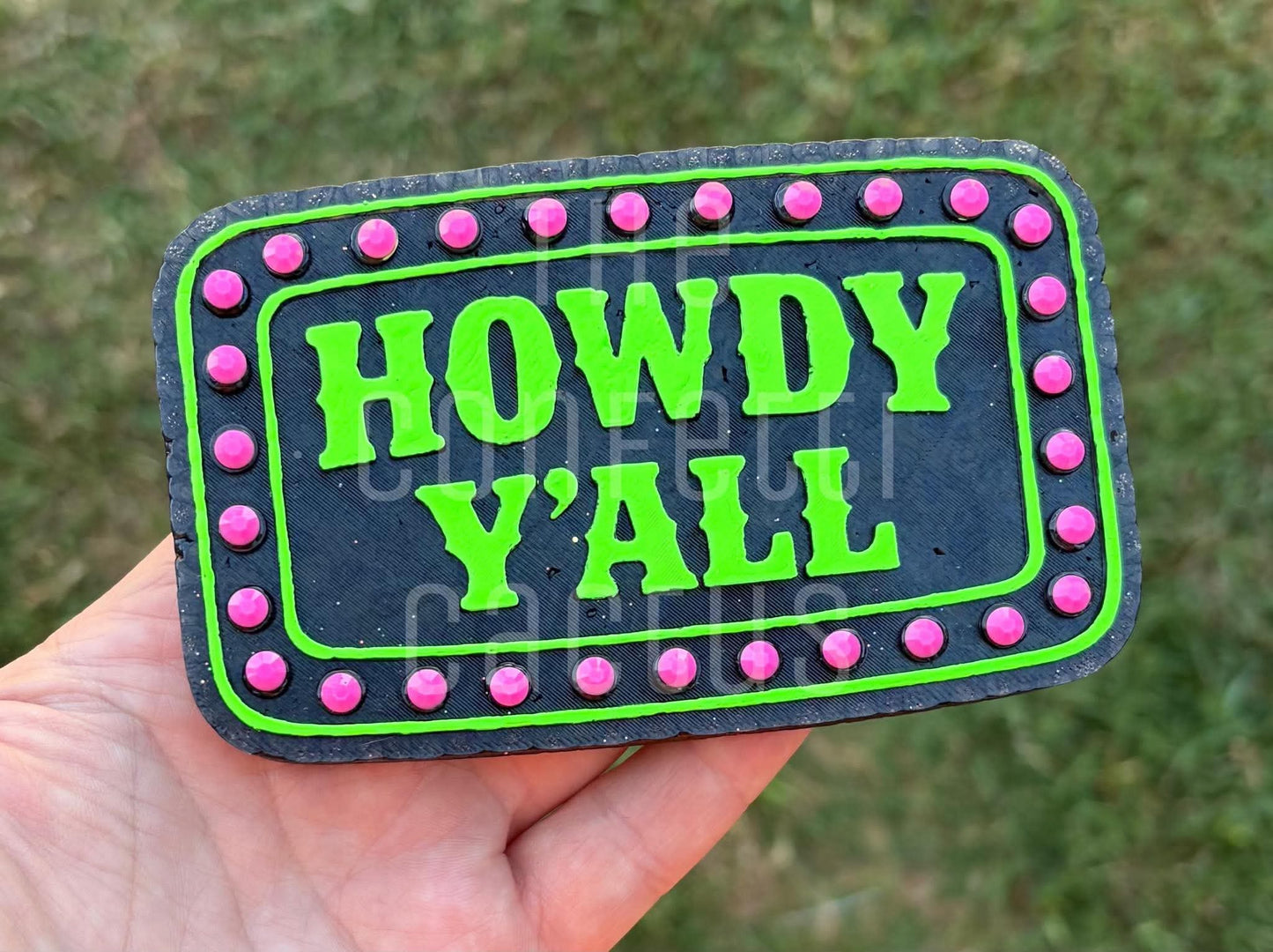Howdy yall car freshie mold