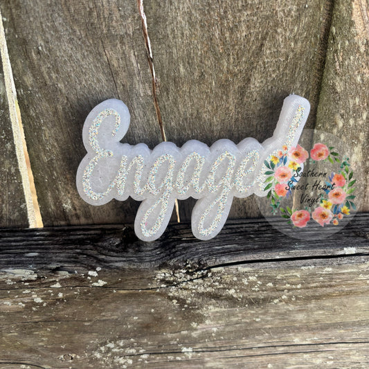 Engaged car freshie mold