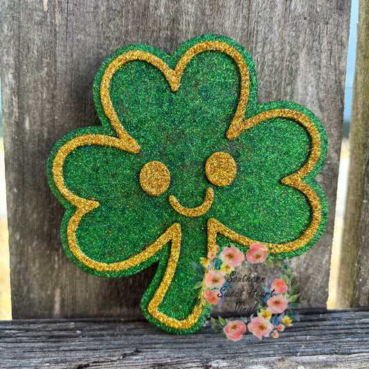 Saint Patrick’s day Shamrock with happy face car freshie mold