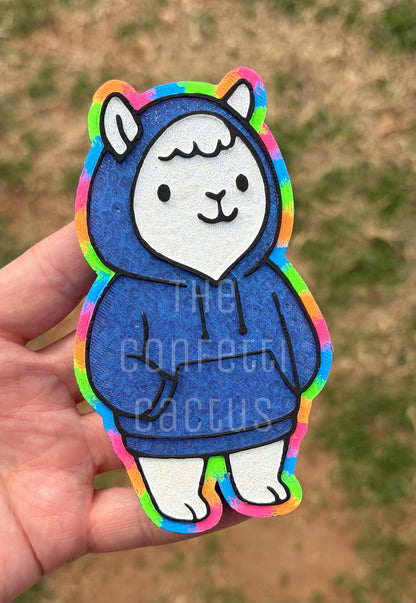 Llama in a jacket car freshie mold