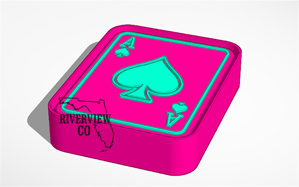 Ace card car freshie mold casino