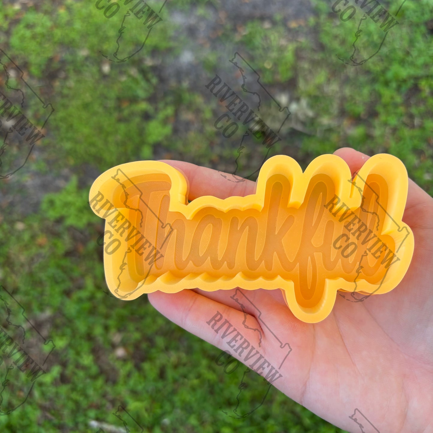 Thankful car freshie mold