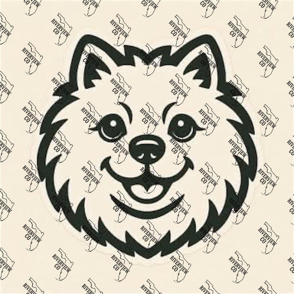 Pomeranian dog car freshie mold
