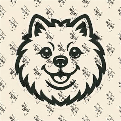 Pomeranian dog car freshie mold